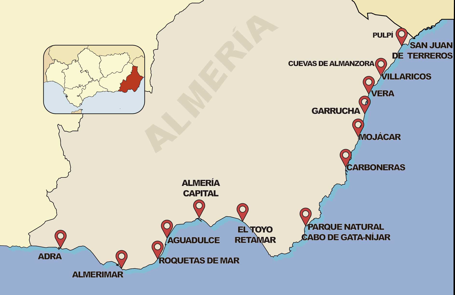 Mapa Almería JPG